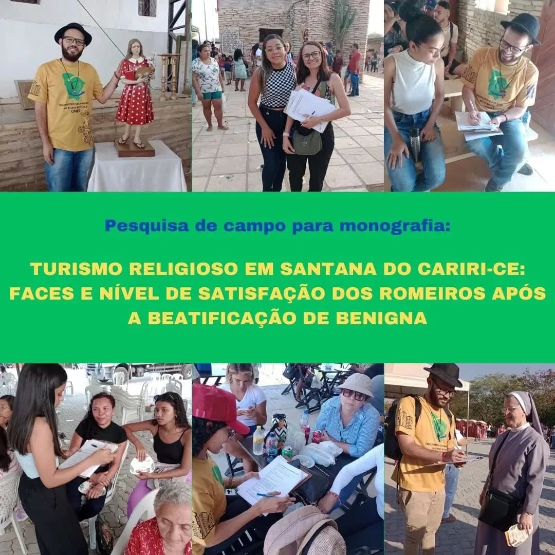 Montagem com registros da pesquisa de campo em Santana do Cariri em 2023